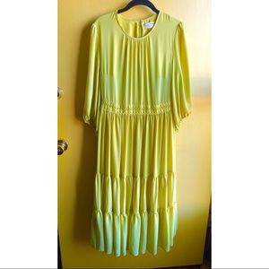 Rachel Parcell Autumn Apple Dress 🍏 Citrus Yellow